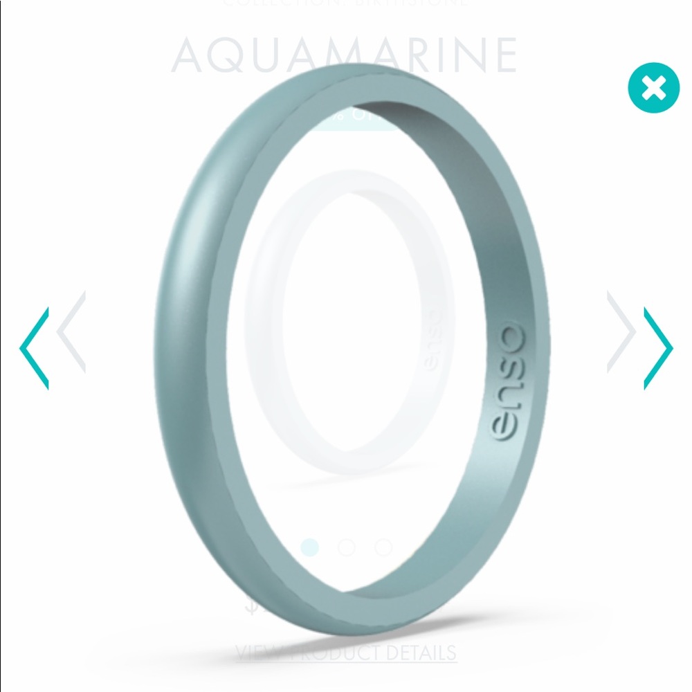 Aquamarine Hale Enso Ring Size 7